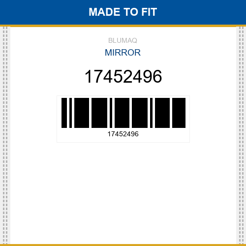 17452496 Mirror Made to fit for VOLVO