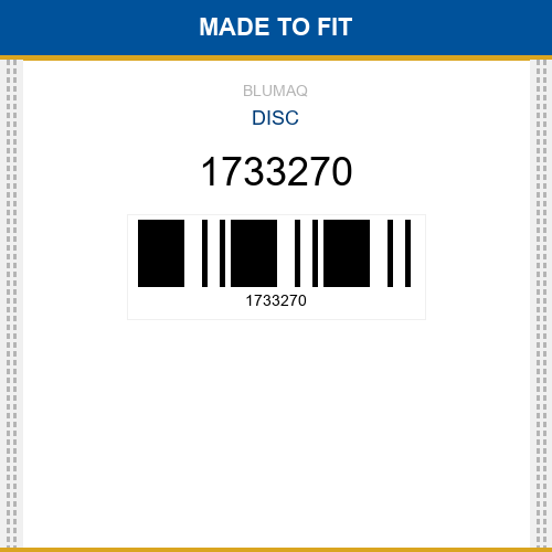 1733270 Disc Made to fit