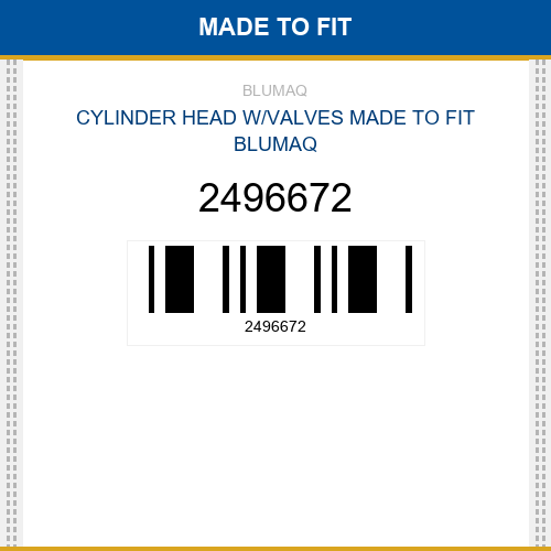2496672 Cylinder head w/valves Made to fit for CATERPILLAR