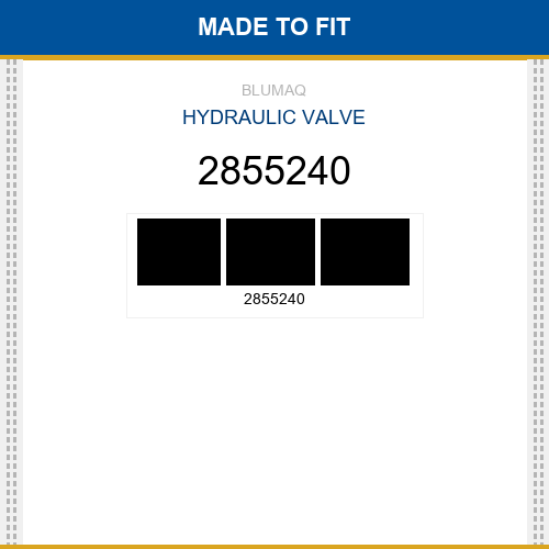2855240 Hydraulic valve Made to fit for CATERPILLAR