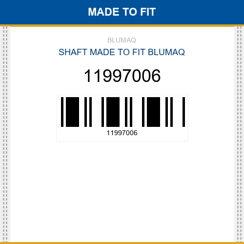 11997006 Shaft Made to fit for VOLVO