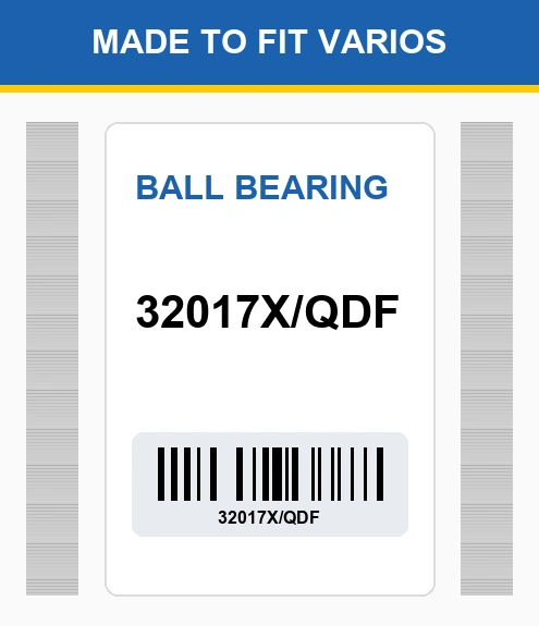 32017X/QDF Ball bearing Made to fit for VARIOS