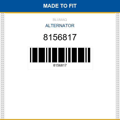 8156817 Alternator Made to fit for VOLVO