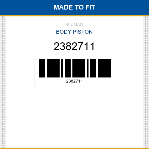 2382711 Body piston Made to fit