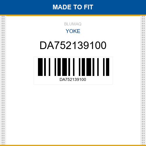 DA752139100 Yoke Made to fit for Daewoo - Doosan
