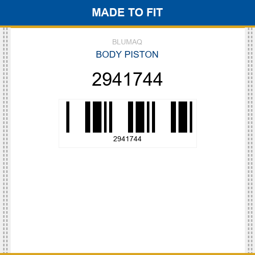 2941744 Body piston Made to fit