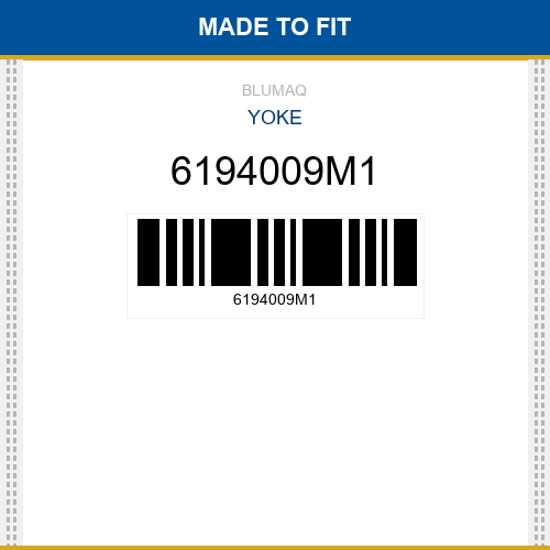 6194009M1 Yoke Made to fit for TEREX