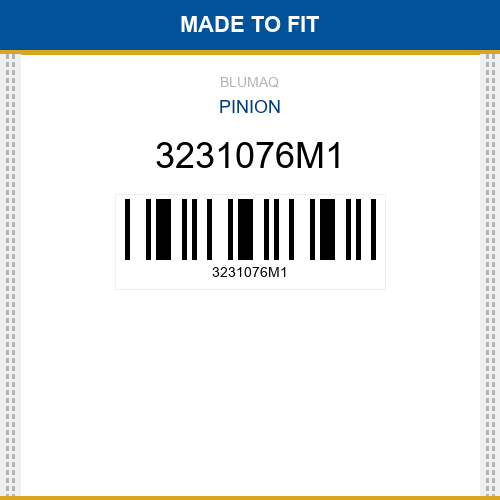 3231076M1 Pinion Made to fit for KOMATSU