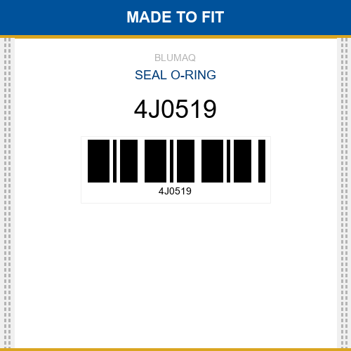 4J0519 SEAL O RING BLACK New Aftermarket for CATERPILLAR PARTS