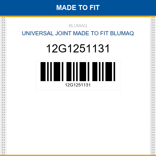 12G1251131 Universal joint Made to fit for KOMATSU