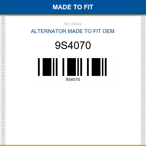 9S4070 Alternator Made to fit