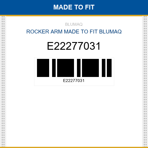 E22277031 Rocker arm Made to fit for VOLVO