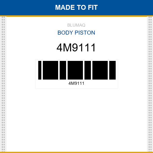 4M9111 Body piston Made to fit for CATERPILLAR