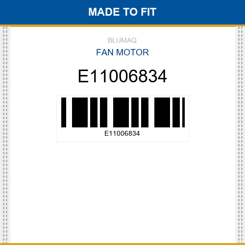 E11006834 Fan motor Made to fit for VOLVO