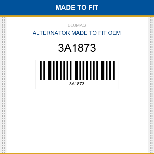 3A1873 Alternator Made to fit for CATERPILLAR