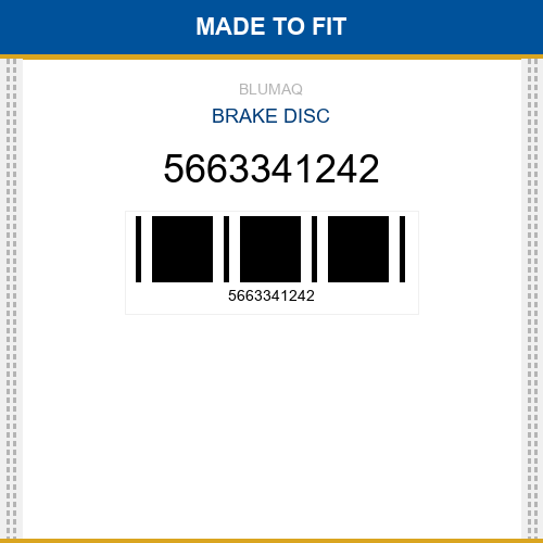 5663341242 Brake disc Made to fit for KOMATSU