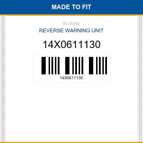 14X0611130 Reverse warning unit Made to fit for KOMATSU