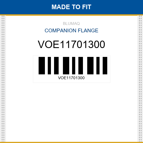 VOE11701300 Companion flange Made to fit for VOLVO