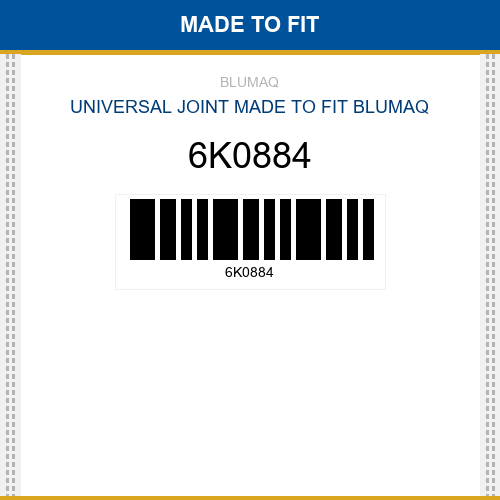 6K0884 Universal joint Made to fit for CATERPILLAR
