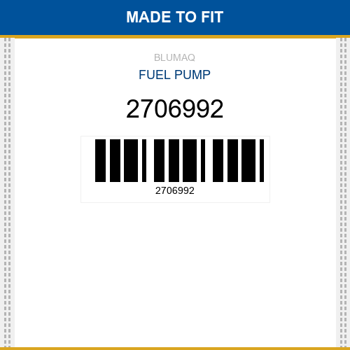 2706992 Fuel pump Made to fit