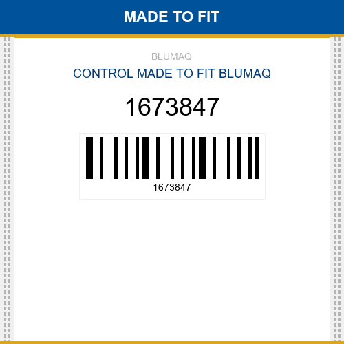 1673847 Control Made to fit