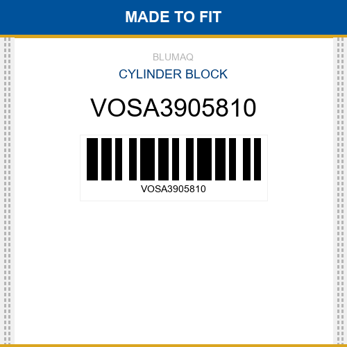 VOSA3905810 Cylinder block Made to fit for VOLVO