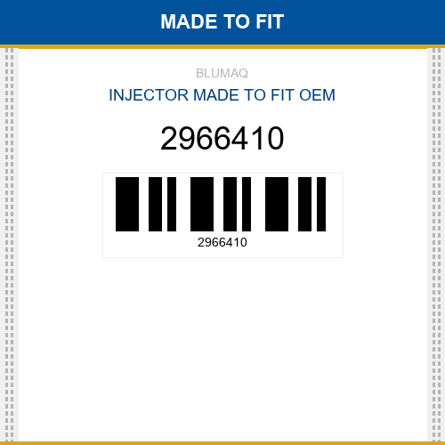 2966410 Injector Made to fit