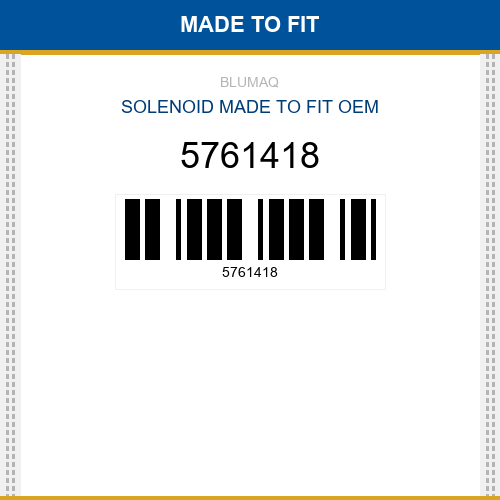 5761418 Solenoid Made to fit for CATERPILLAR