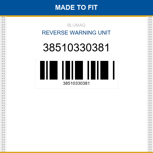 38510330381 Reverse warning unit Made to fit for KOMATSU