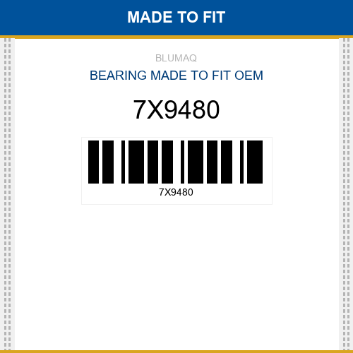7X9480 Bearing Made to fit for CATERPILLAR
