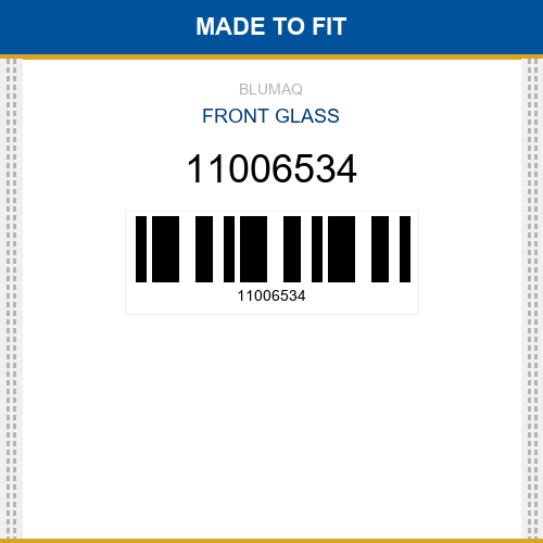 11006534 Front glass Made to fit for VOLVO