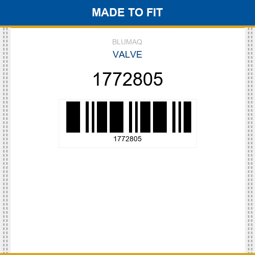 1772805 Valve Made to fit