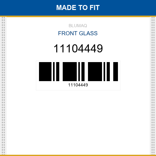 11104449 Front glass Made to fit for VOLVO