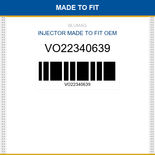 VO22340639 Injector Made to fit for VOLVO