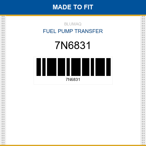 7N6831 Fuel pump transfer Made to fit