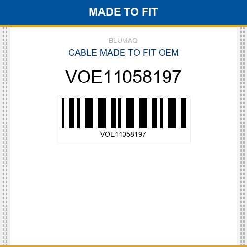 VOE11058197 Cable Made to fit for VOLVO