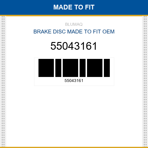 55043161 Brake disc Made to fit for JCB
