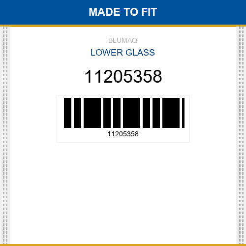 11205358 Lower glass Made to fit for VOLVO