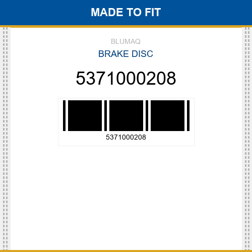 5371000208 Brake disc Made to fit for YANMAR