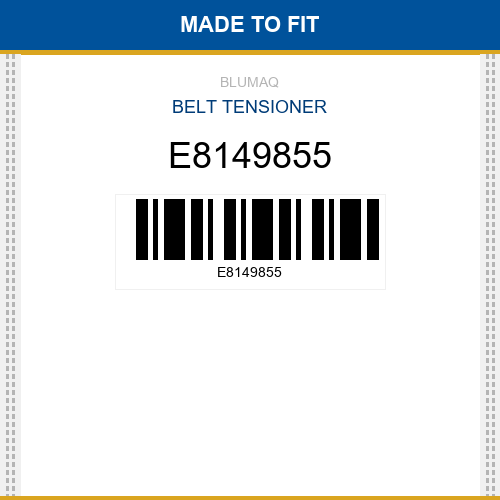 E8149855 Belt tensioner Made to fit for VOLVO