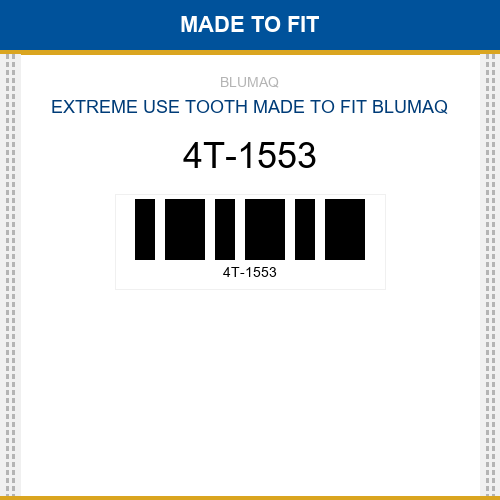 4T-1553 Extreme use tooth Made to fit for CATERPILLAR
