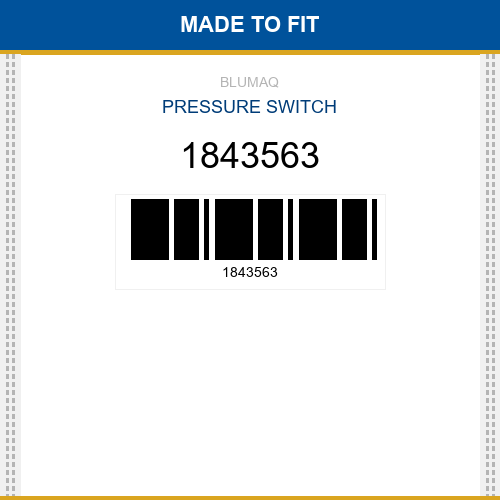 1843563 Pressure switch Made to fit