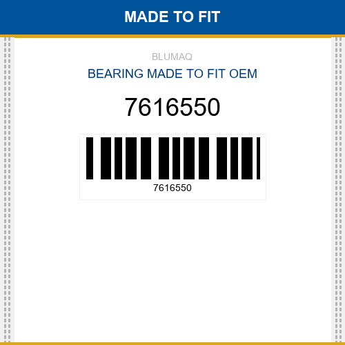 7616550 Bearing Made to fit for LIEBHERR