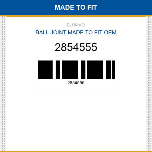 2854555 Ball joint Made to fit for CATERPILLAR