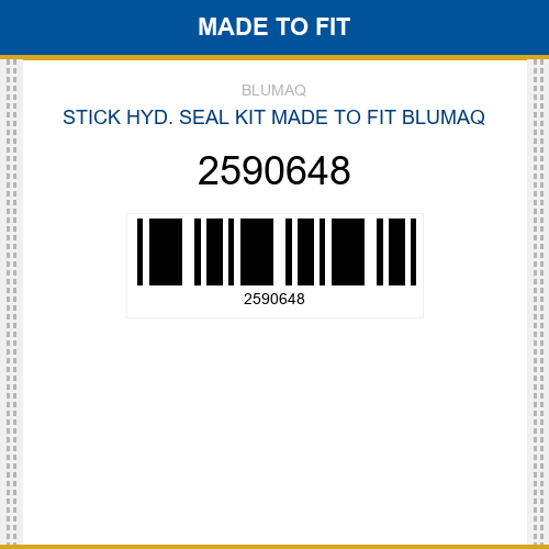 2590648 Stick hyd. seal kit Made to fit for CATERPILLAR