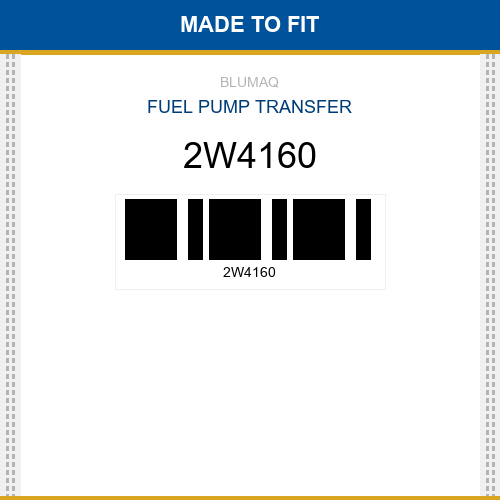 2W4160 Fuel pump transfer Made to fit