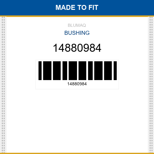14880984 Bushing Made to fit for VOLVO