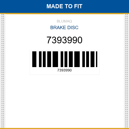 7393990 Brake disc Made to fit for Daewoo - Doosan