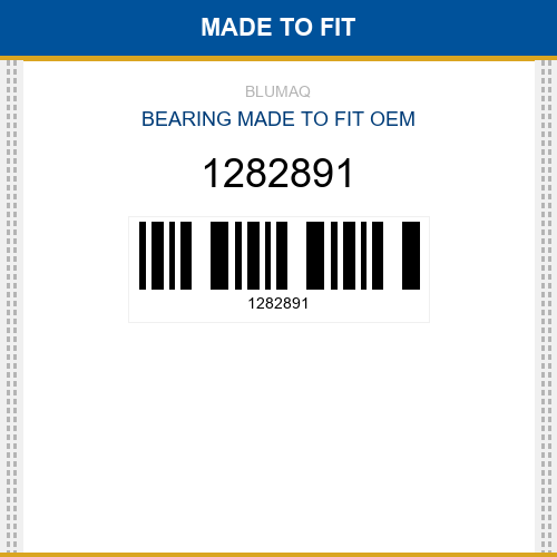 1282891 Bearing Made to fit for HAMM