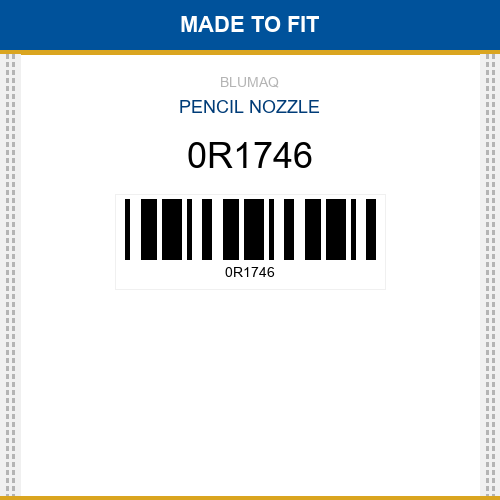 0R1746 Pencil nozzle Made to fit for CATERPILLAR